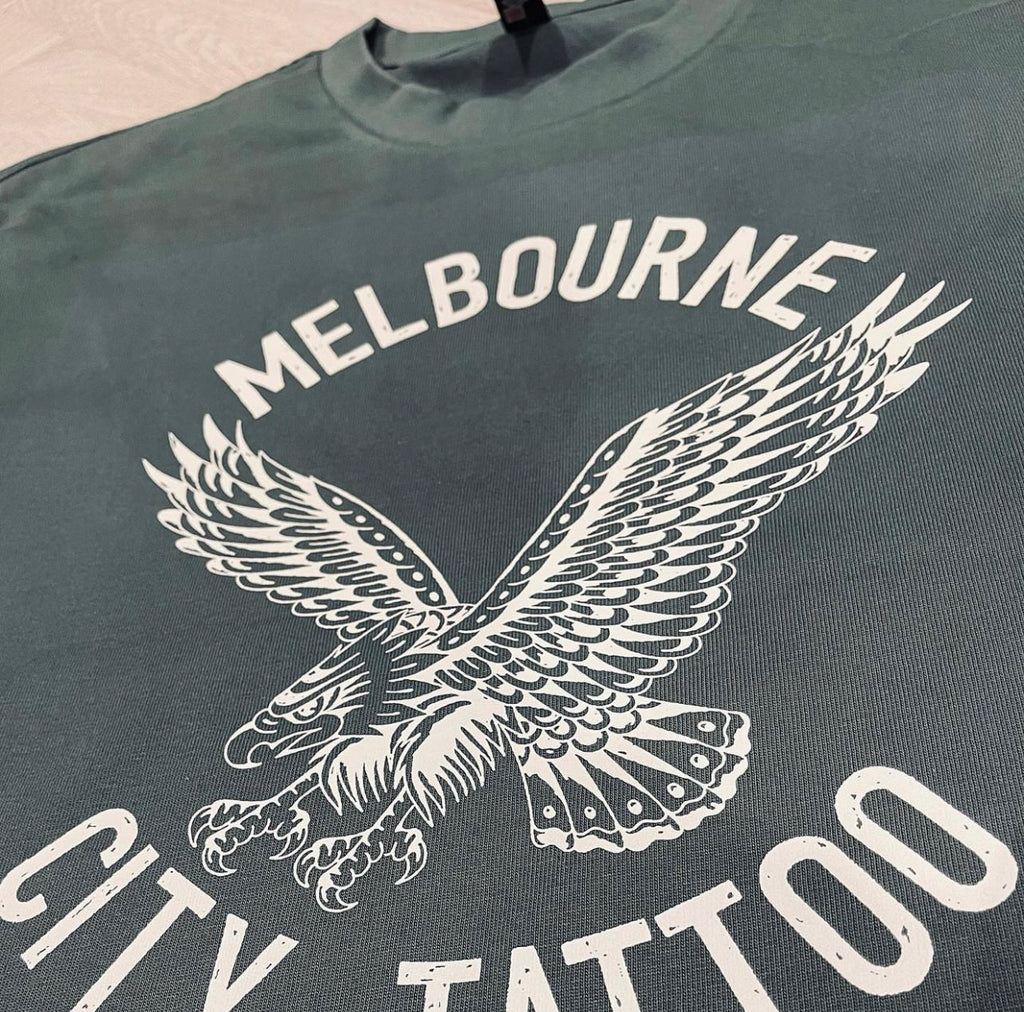 Jason Meredith design - Melbourne City Tattoo Eagle Shirt