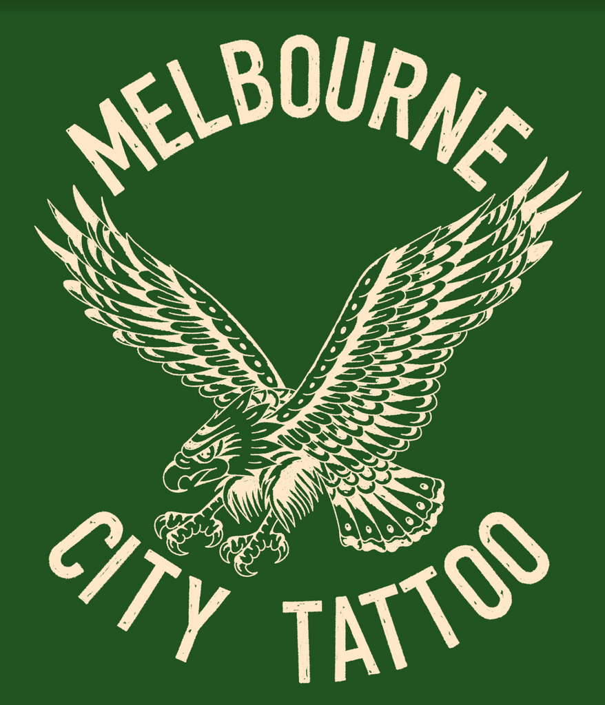 Jason Meredith design - Melbourne City Tattoo Eagle Shirt